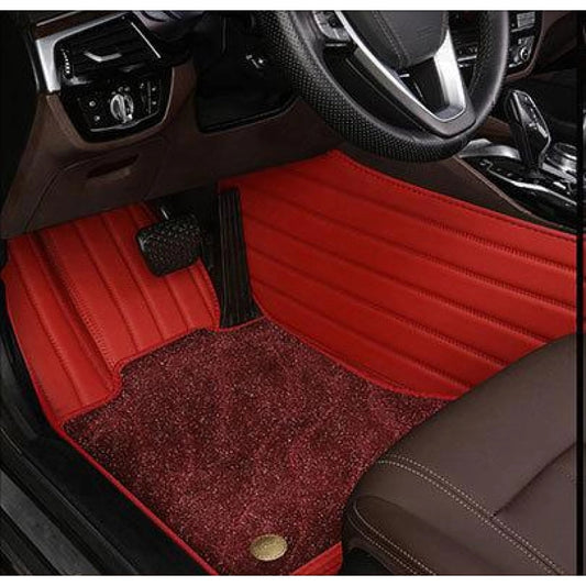 Burgundy Galaxy Double Layer Customized Car Mat