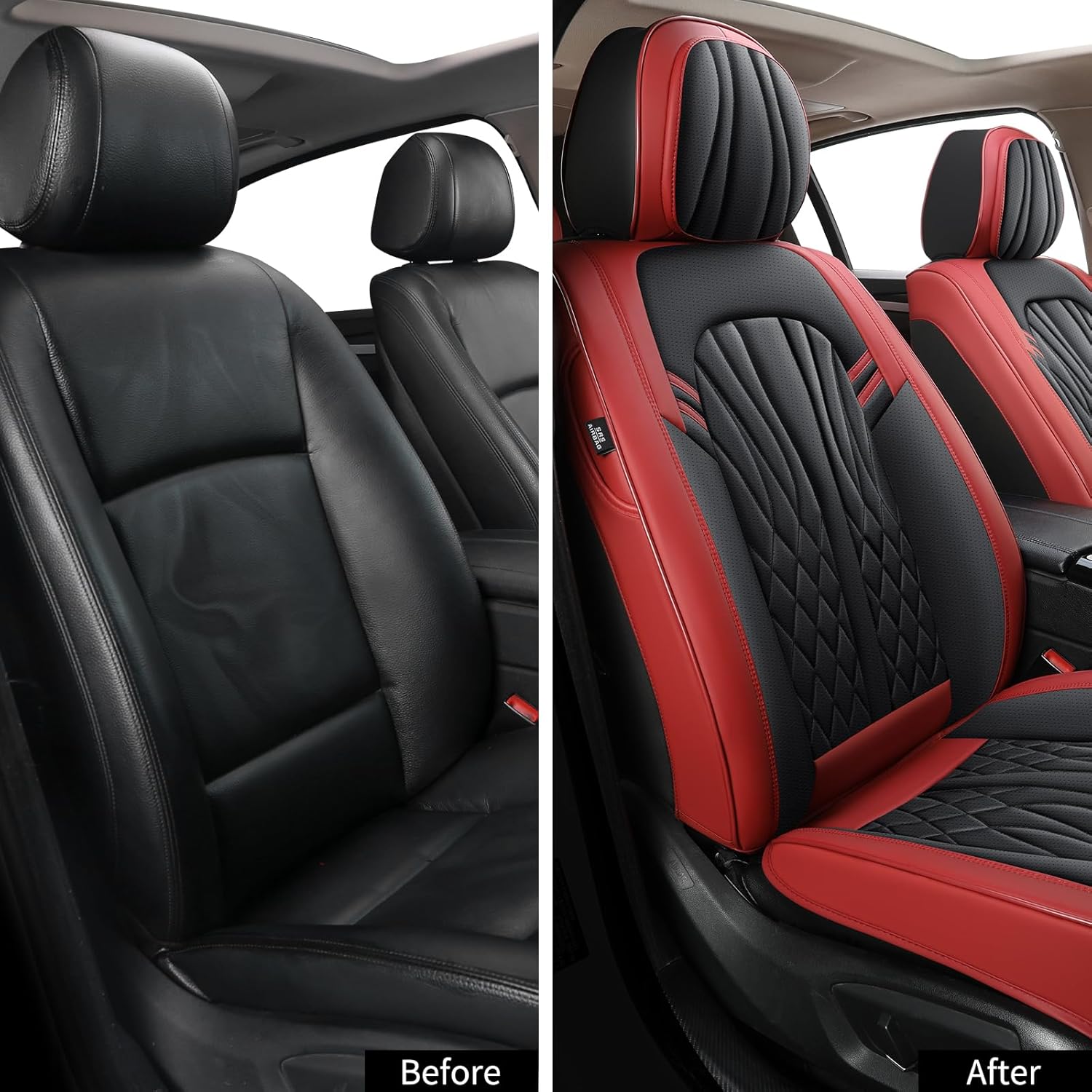 General car seat covers Faux Leather Automotive Seat Covers for Cars SUV  Sedan