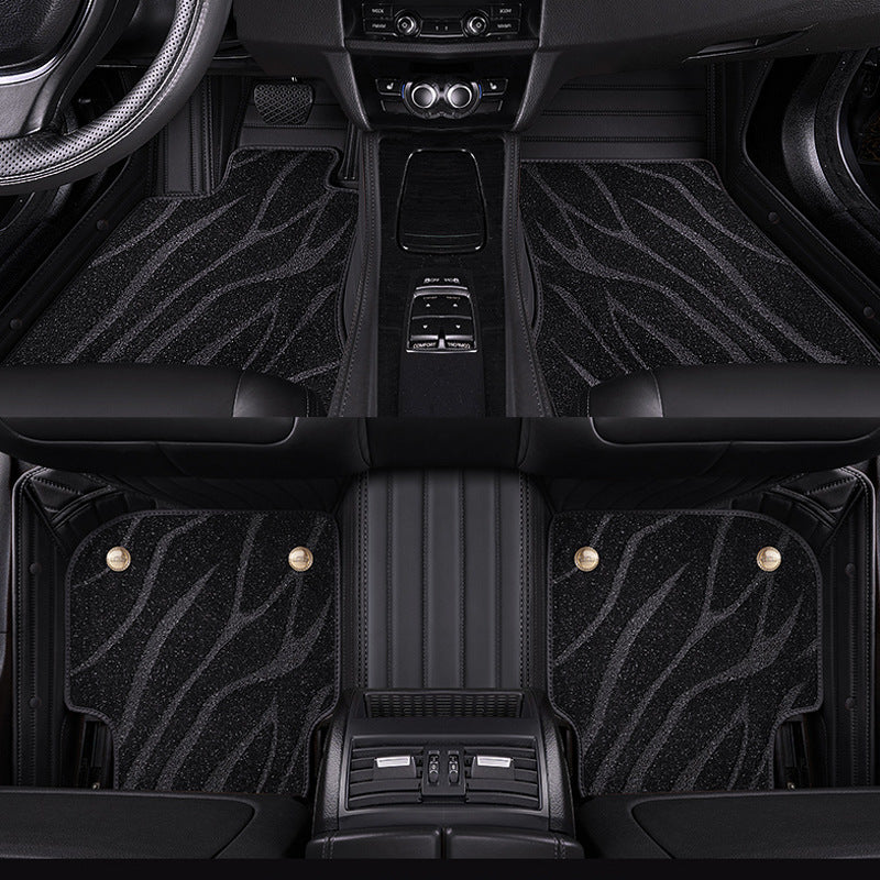 Black Galaxy Double Layer Customized Car Mat