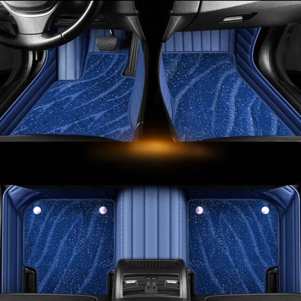 Blue Galaxy Double Layer Customized Car Mat