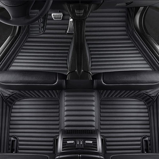 Black Stripe Stitching Luxury Car Mats